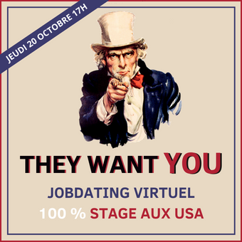 Jobdating virtuel 100% stage aux USA